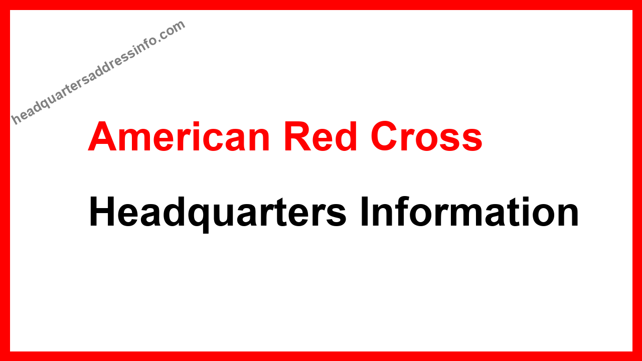 American Red Cross Headquarters