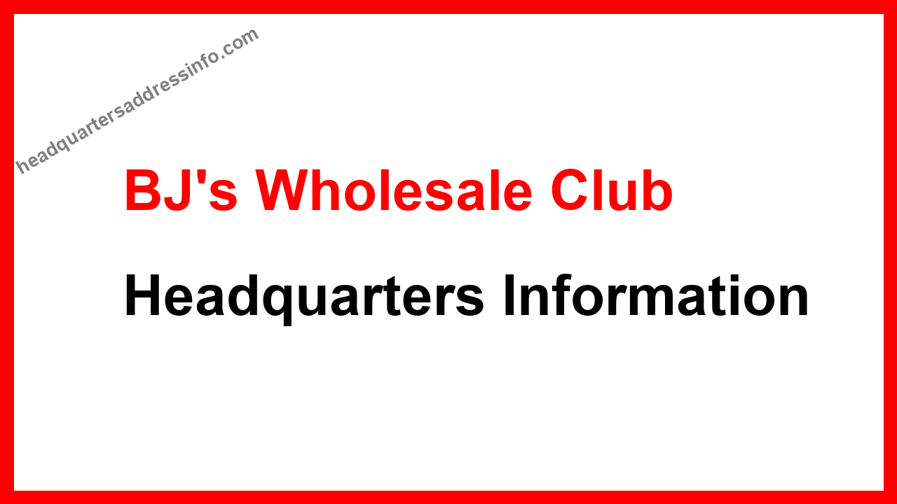 BJ's Wholesale Club Headquarters