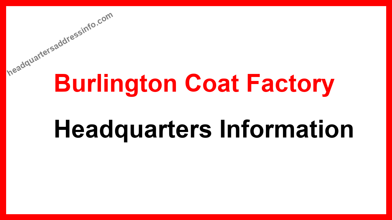 Burlington Coat Factory Headquarters