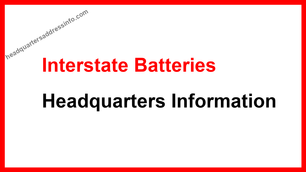 Interstate Batteries Headquarters