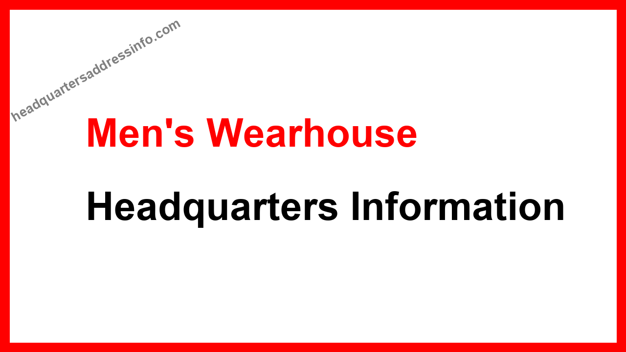 Men's Wearhouse Headquarters