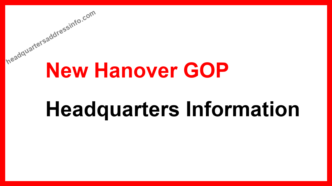 New Hanover GOP Headquarters