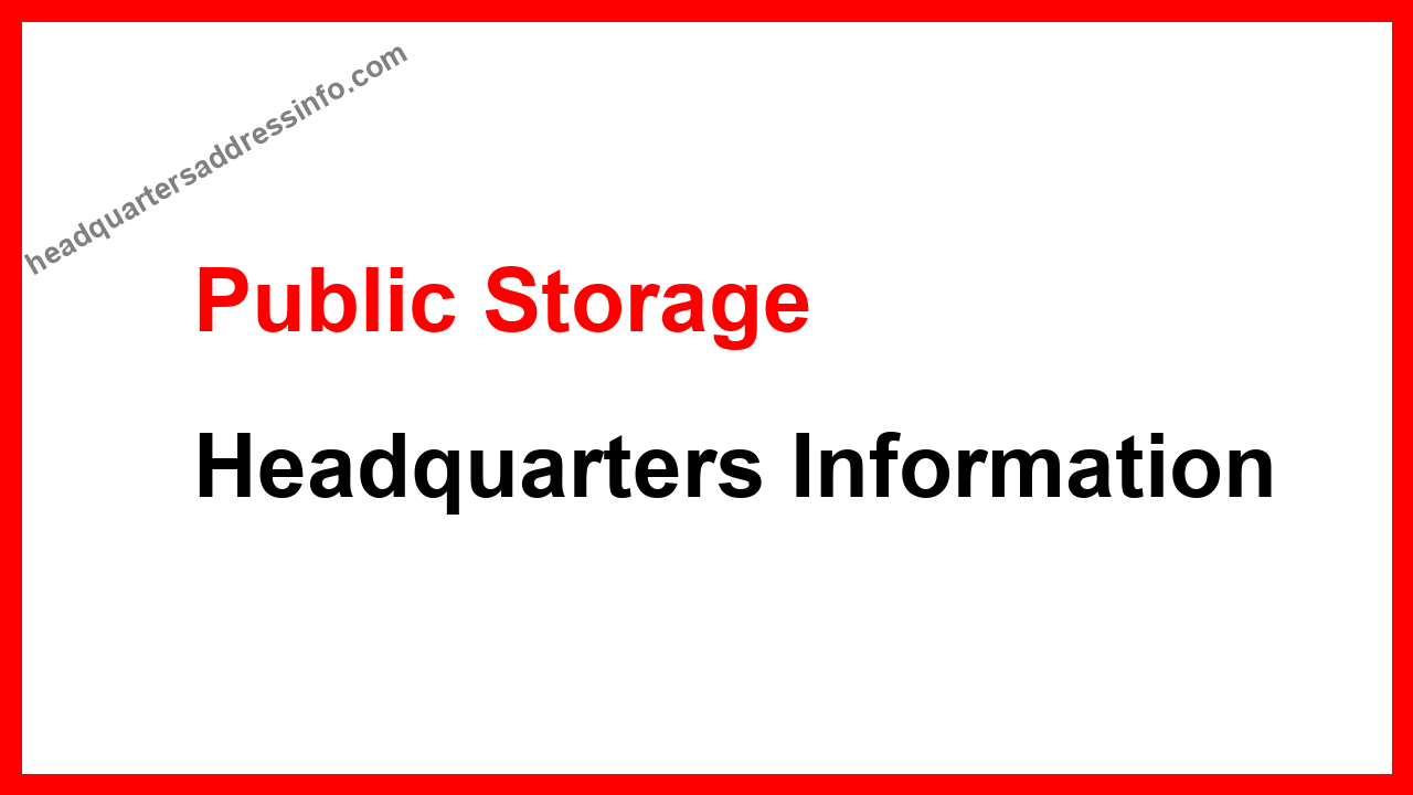 Public Storage Headquarters