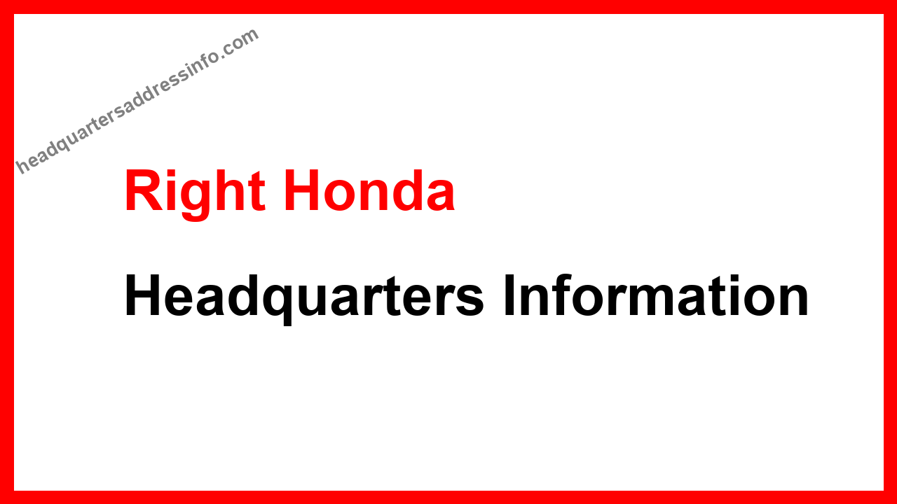 Right Honda Headquarters