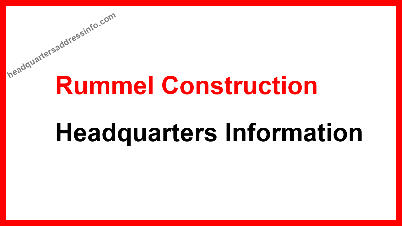 Rummel Construction Headquarters