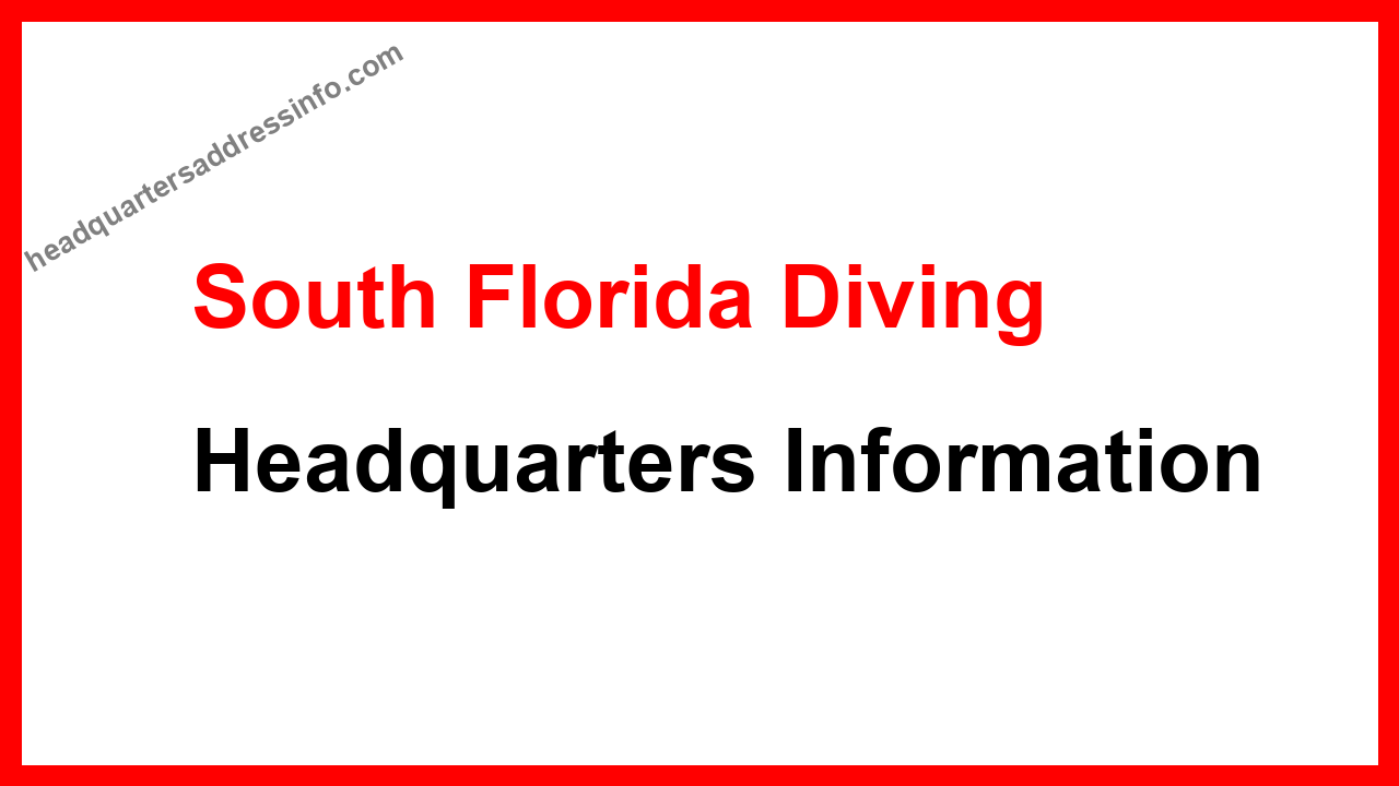 South Florida Diving Headquarters