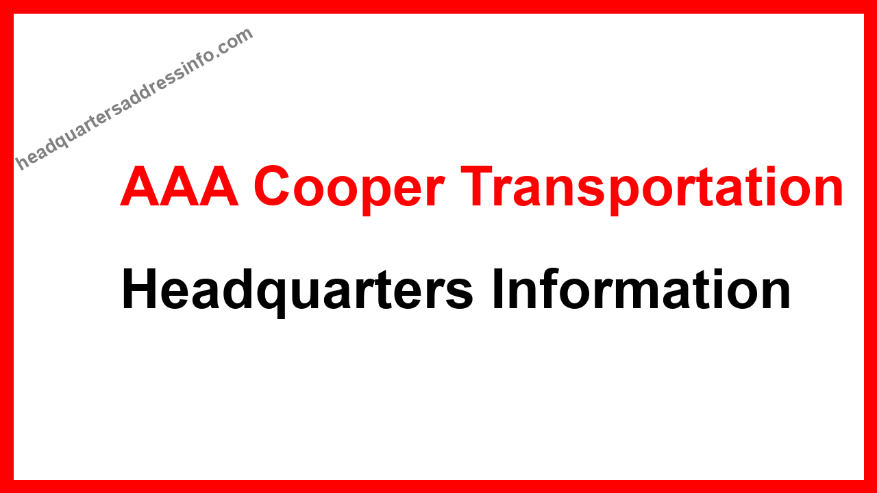 AAA Cooper Transportation Headquarters