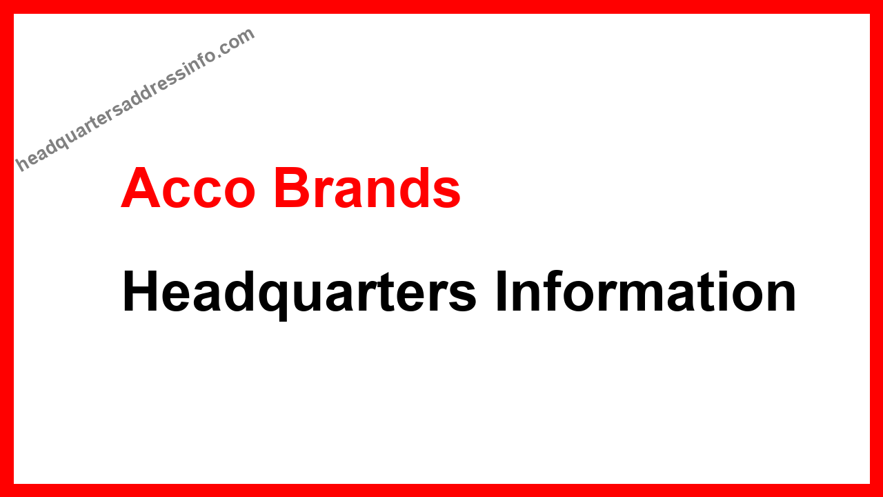 Acco Brands Headquarters