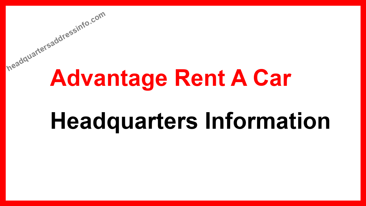 Advantage Rent A Car Headquarters