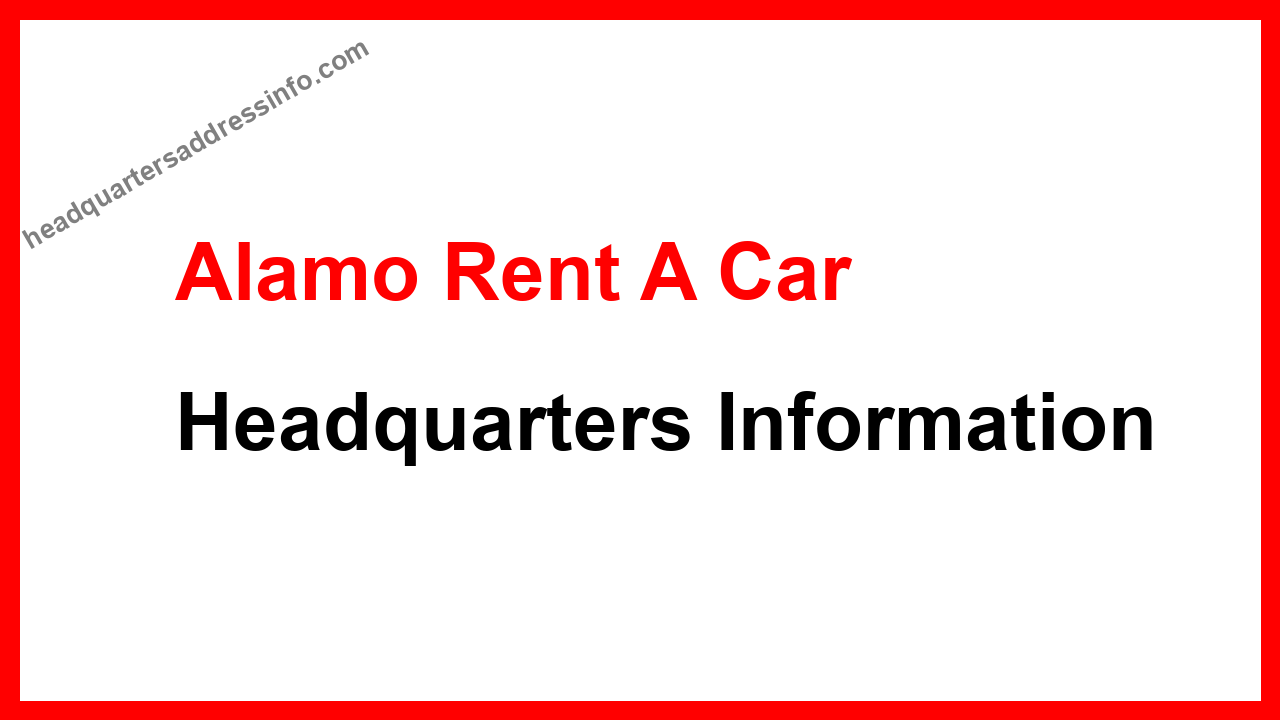 Alamo Rent A Car Headquarters