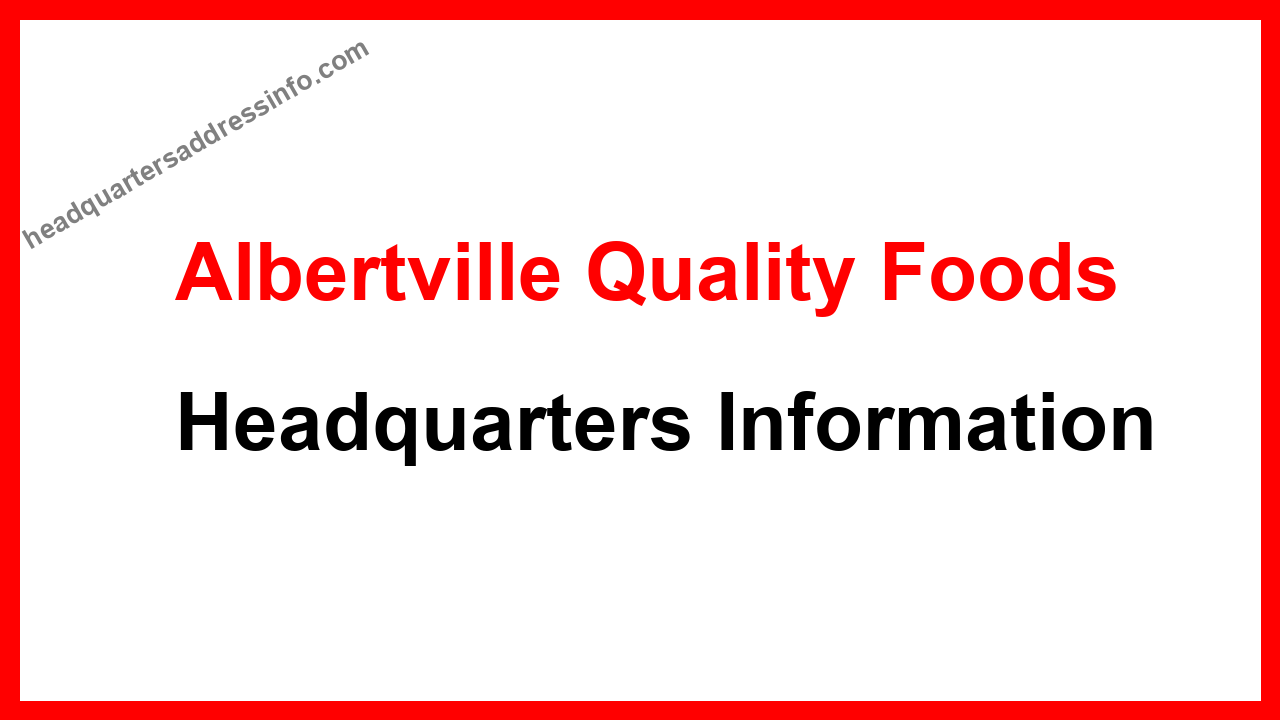 Albertville Quality Foods Headquarters
