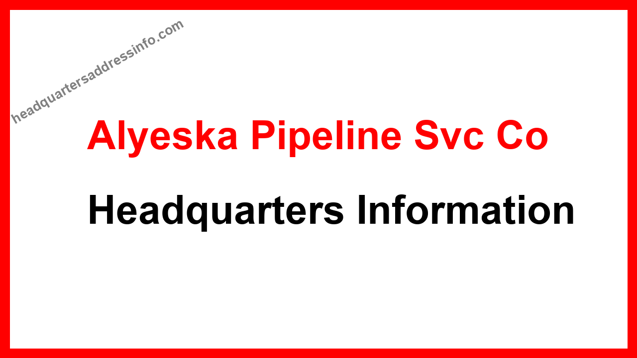 Alyeska Pipeline Svc Co Headquarters
