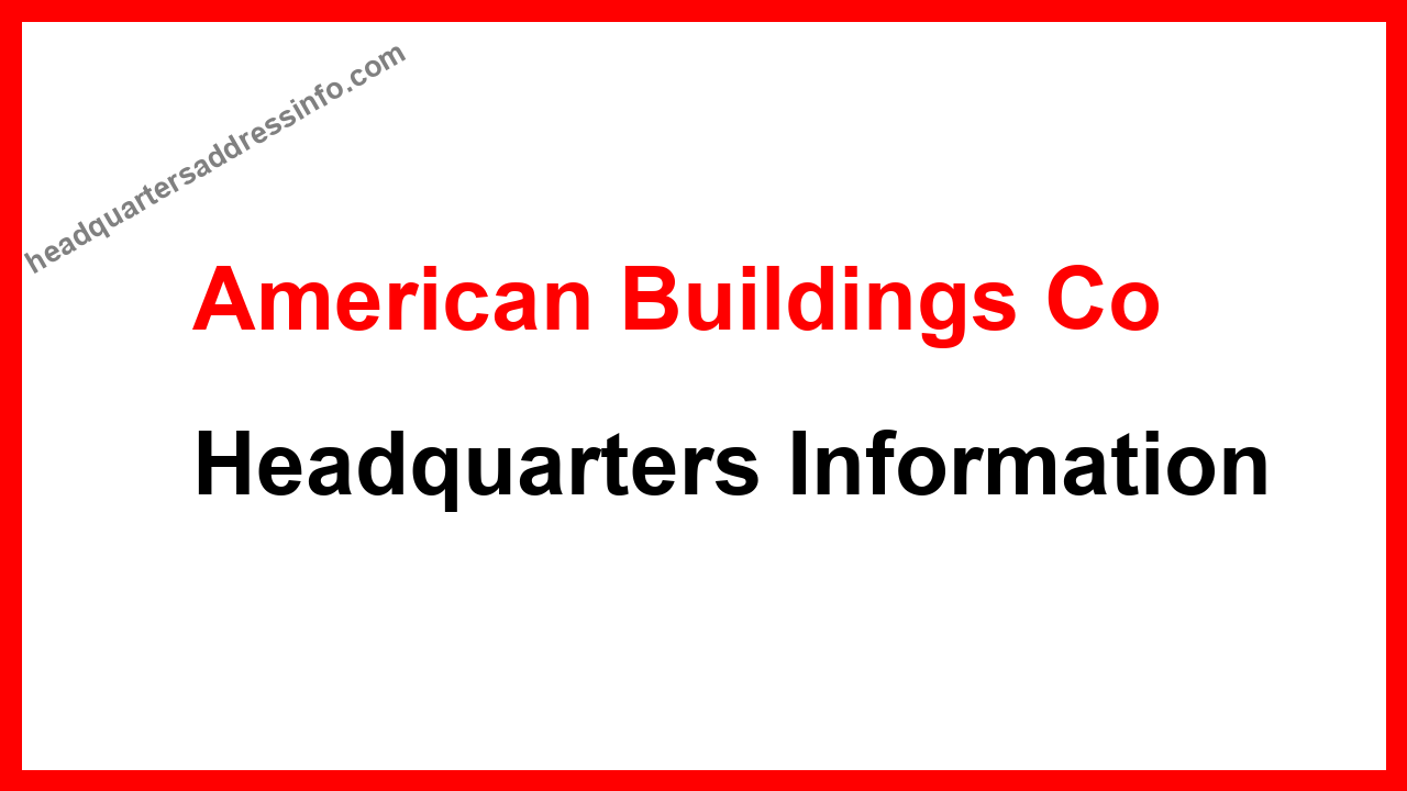 American Buildings Co Headquarters