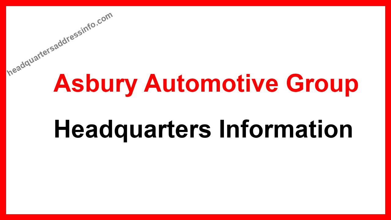 Asbury Automotive Group Headquarters