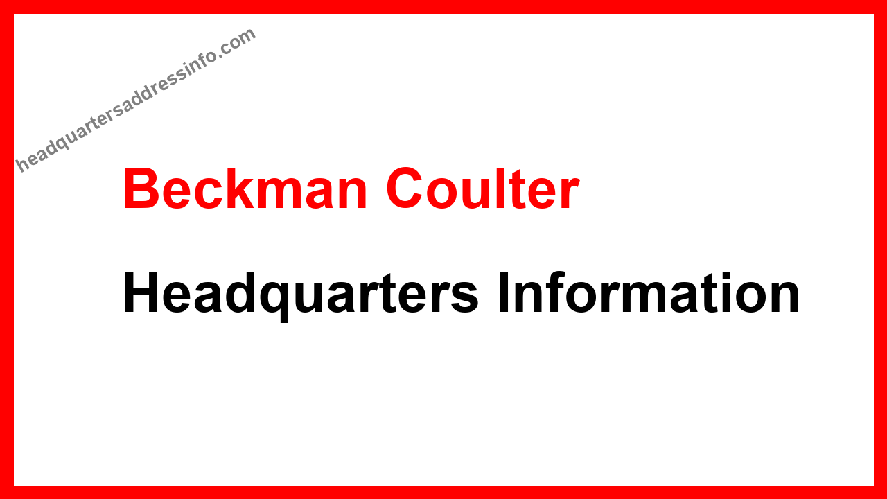 Beckman Coulter Headquarters