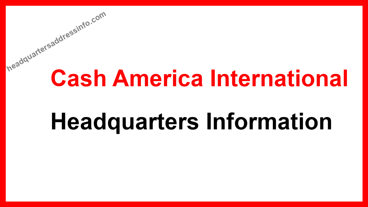 Cash America International Headquarters