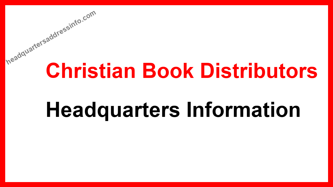 Christian Book Distributors Headquarters