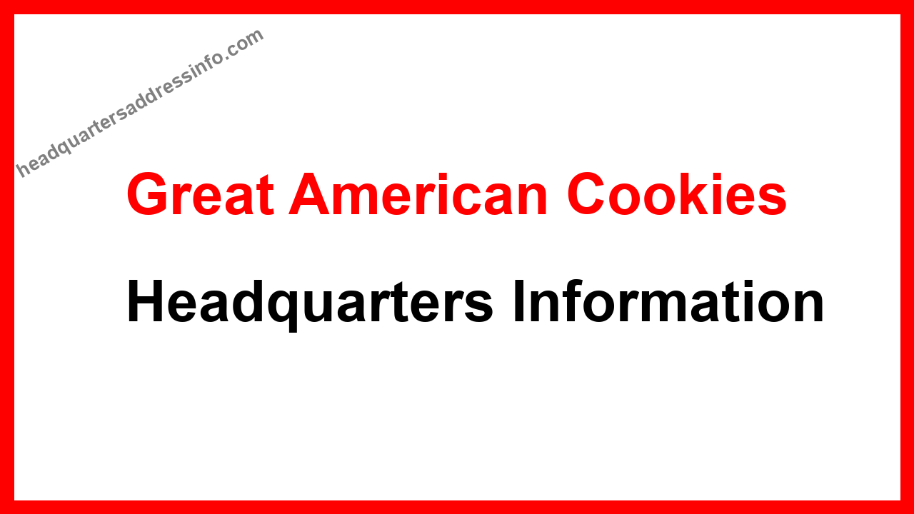 Great American Cookies Headquarters