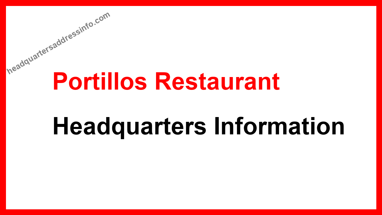 Portillos Restaurant Headquarters