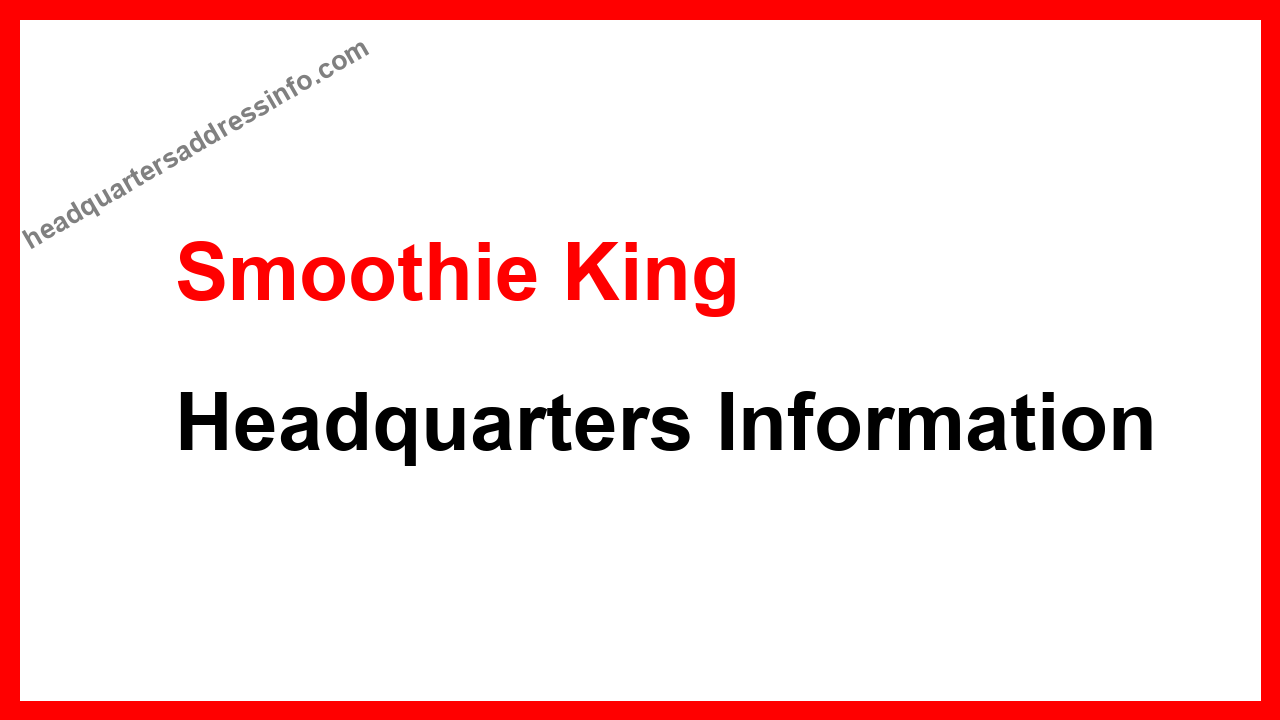 Smoothie King Headquarters