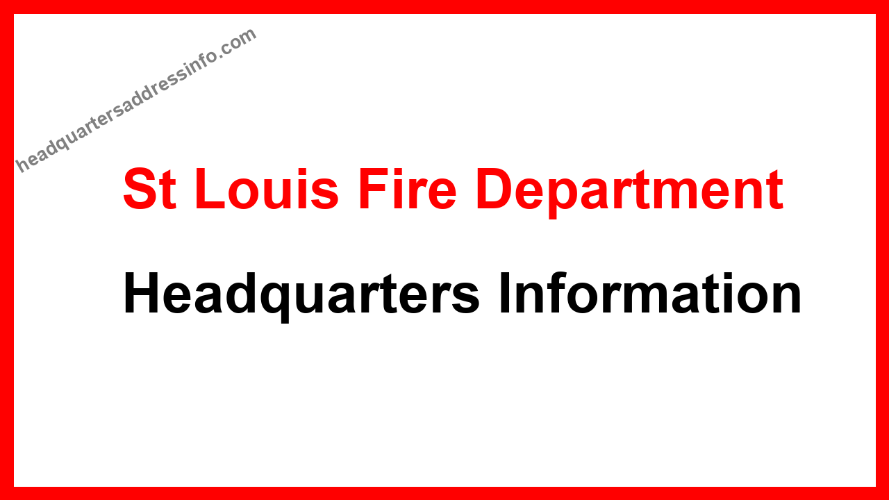 St Louis Fire Department Headquarters