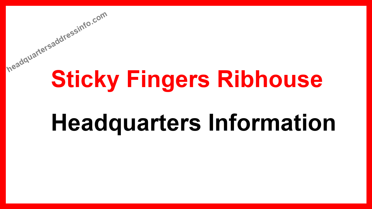 Sticky Fingers Ribhouse Headquarters